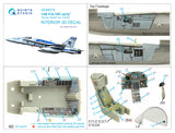 1/48 Quinta Studio F/A-18C Early Hornet 3D-Printed Full Interior (for HobbyBoss) 48279