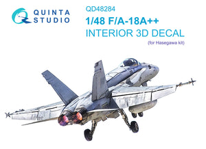 1/48 Quinta Studio F/A-18A++ Hornet 3D-Printed Interior (for Hasegawa kit) 48284