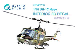 1/48 Quinta Studio UH-1C 3D-Printed Interior (for Hobby Boss kit) 48286