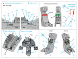 1/48 Quinta Studio Harrier AV-8A Early 3D-Printed Interior (for Kinetic kit) 48291