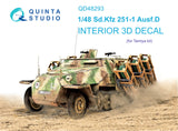 1/48 Quinta Studio Sd.Kfz 251/1 Ausf.D 3D-Printed Interior (for Tamiya kits) 48293