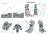 1/48 Quinta Studio Harrier Gr.1/Gr.3 Early 3D-Printed Interior (for Kinetic kit) 48303