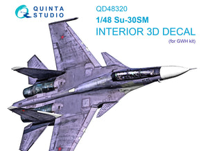 1/48 Quinta Studio Su-30 3D-Printed Full Interior (for GWH kit) 48320