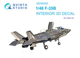 1/48 Quinta Studio F-35B 3D-Printed Interior (for Italeri kit) 48326
