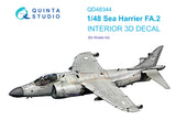 1/48 Quinta Studio Sea Harrier FA.2 3D-Printed Interior (for Kinetic kit) 48344