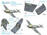 1/72 Quinta Studio Bf 109E 3D-Printed Interior (for Special Hobby kit) 72009