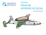 1/72 Quinta Studio He 162 3D-Printed Interior (for Special Hobby kit) 72036