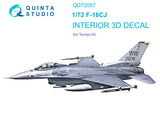1/72 Quinta Studio F-16CJ 3D-Printed Interior (for Tamiya kit) 72057