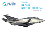 1/72 Quinta Studio F-35B 3D-Printed Interior (for Academy kit) 72066