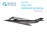 1/72 Quinta Studio F-117A 3D-Printed Interior (for Hasegawa kit) 72067