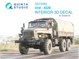 1/72 Quinta Studio Ural-4320 3D-Printed Interior (for Zvezda kit) 72069