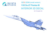 1/32 Quinta Studio Su-27 3D (Panels only version) printed interior (for Trumpeter kit) QDS-32088