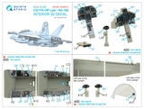 1/32 Quinta Studio F/A-18F late / EA-18G Hornet 3D-Printed Panel Only Kit (for Trumpeter kit) QDS 32100