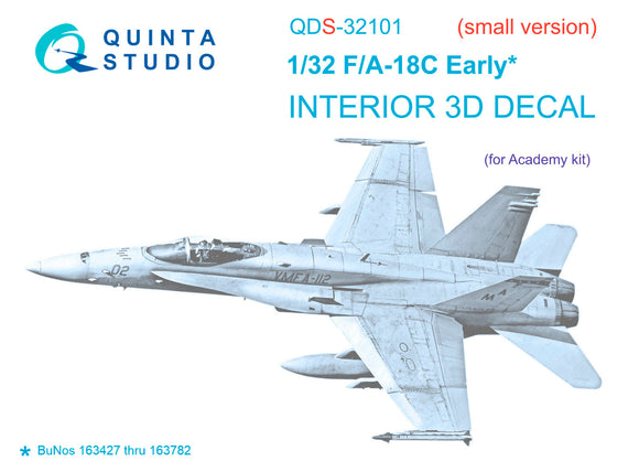 1/32 Quinta Studio F/A-18C 3D-Printed Panels Only (for Academy kit) QDS 32101