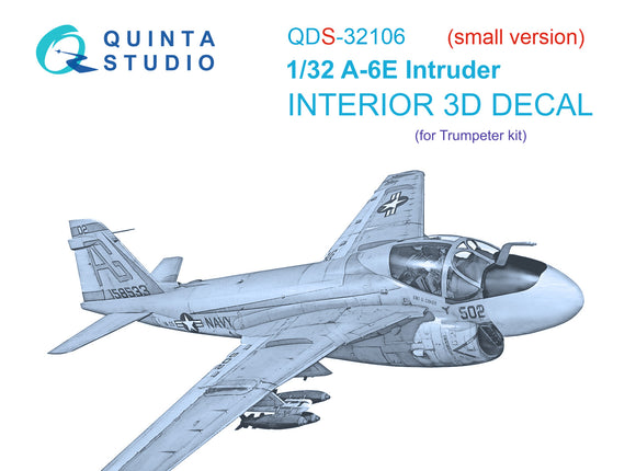 1/32 Quinta Studio A-6E Intruder 3D-Printed Panel Only (for Trumpeter kit) QDS 32106