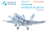 1/32 Quinta Studio F/A-18A 3D-Printed Panels Only (for Academy kit) QDS 32110