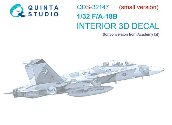 1/32 Quinta Studio F/A-18B Early 3D-Printed Panels Only (for Academy kit) QDS 32147
