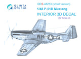 1/48 Quinta Studio P-51D 3D-Printed Interior Panel Only Set (for Tamiya kit) QDS-48253