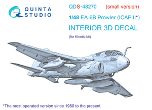 1/48 Quinta Studio EA-6B Prowler (ICAP II) 3D-Printed Panels Only (for Kinetic kit) QDS 48270