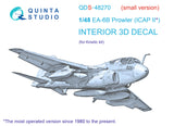 1/48 Quinta Studio EA-6B Prowler (ICAP II) 3D-Printed Panels Only (for Kinetic kit) QDS 48270
