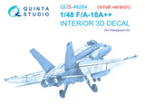 1/48 Quinta Studio F/A-18A++ Hornet 3D-Printed Panels Only (for Hasegawa kit) QDS 48284