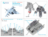 1/48 Quinta Studio Harrier AV-8A Late 3D-Printed Panel Only Kit (for Kinetic kit) QDS 48292