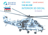 1/48 Quinta Studio Mi-35M 3D-Printed Panel Only Set (for Zvezda kit) QDS-48295