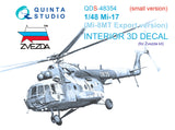 1/48 Quinta Studio Mi-17 (Mi-8MT Export version)  3D-Printed Panels Only Kit (for Zvezda kit) QDS 48354