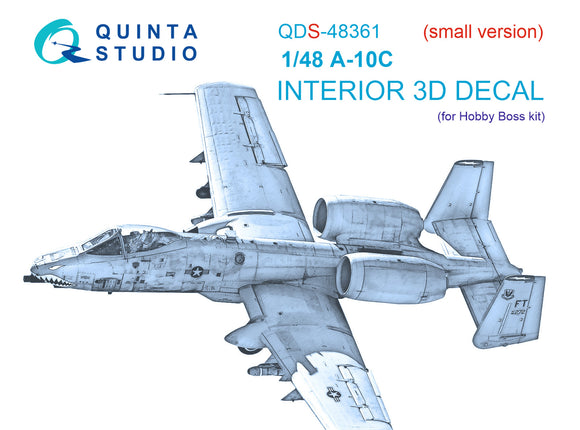 1/48 Quinta Studio A-10C 3D-Printed Panels Only Kit (for Hobby Boss kit) QDS 48361