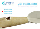 1/48 Quinta Studio Light plywood, shaded Decals QL-48004