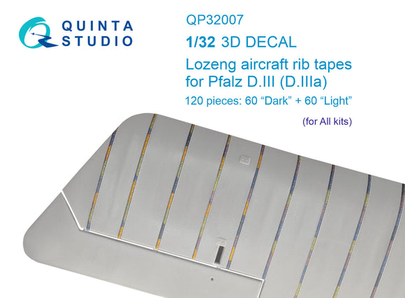 1/32 Quinta Studio Lozeng rib tapes for Pfalz DIII-DIIIa  (for All kit) QP32007