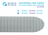 1/32 Quinta Studio Universal rib tapes, type A. WWII Era (All kits) QP32009