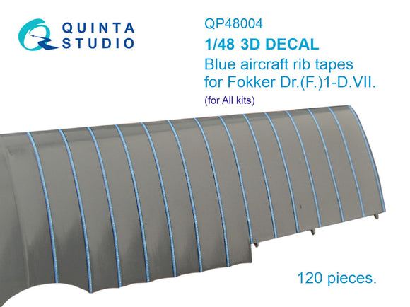1/48 Quinta Studio Blue rip tapes for Fokker Dr.(F)I-D.VII QP48004