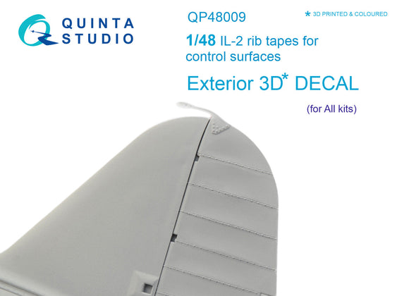 1/48 Quinta Studio IL-2 rib tapes for control surfaces (All kits) QP48009