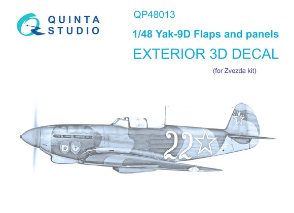 1/48 Quinta Studio Yak-9D Exterior set (Zvezda) QP48013
