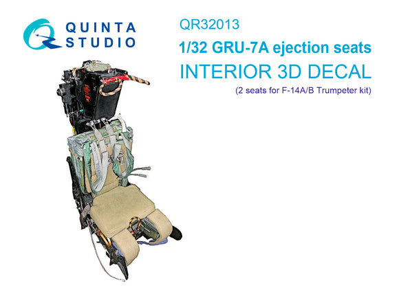 1/32 Quinta GRU-7A ejection seats for F-14A/B (2pcs) (for Trumpeter kit) QR32013