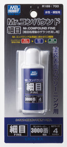 Mr Color "Mr. Compound" Fine 3000 Paint and Plastic polish 25cc Bottle w/Cloth