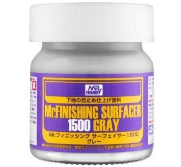 Gunze MR. Hobby SF289 Mr Finishing Surfacer 1500 Gray Ultra Fine Primer Bottle 40ml