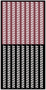1/24 1/25 Scale Motorsport Upholstery Pattern Decal Vertical Wave Raspberry/Black on Clear # 1961