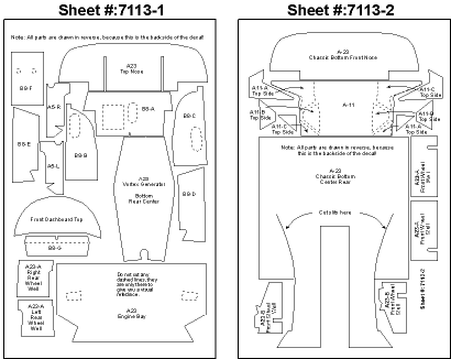 1/24 Scale Motorsports Sauber Mercedes C9 Carbon Fiber Template Decal Set For TAMIYA