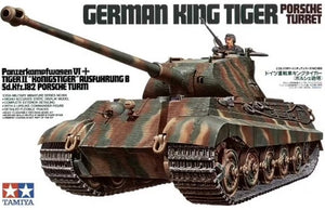 1/35 Tamiya German King Tiger Porsche Turret Tank 35169