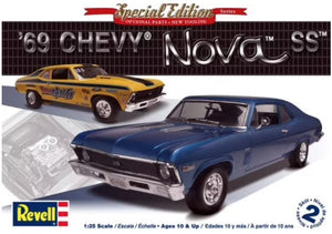 1/25 Revell 1969 Chevy Nova SS 2-in-1 "stock or Drag"