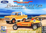 1/25 Revell Bronco Half Cab with dune buggy & trailer