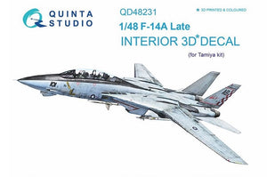 1/48 Quinta Studio F-14A Late 3D-Printed Interior (for Tamiya kit) 48231