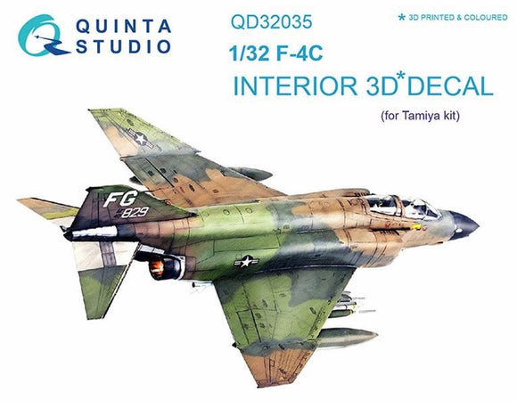 1/32 F-4C 3D-Printed Interior (for Tamiya kits) 32035