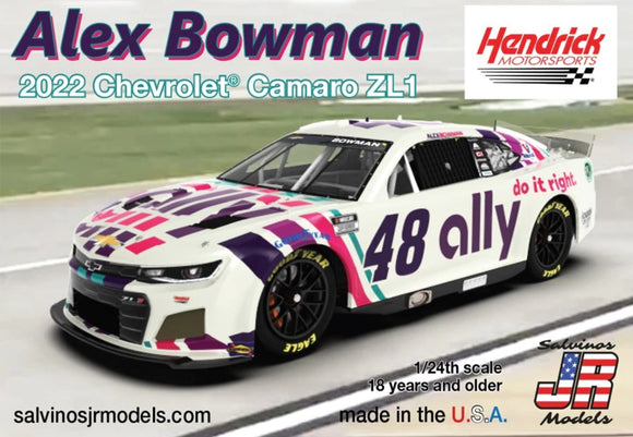 1/24 Salvino's Jr Alex Bowman 2022 NASCAR Next Gen Chevrolet Camaro ZL1 Race Car