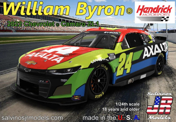 1/24 Salvino's Jr William Byron 2022 NASCAR Next Gen Chevrolet Camaro ZL1 Race Car