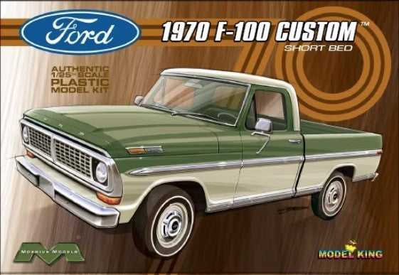 1/25 Moebius Models 1970 Ford F100 Custom Cab 2-Wheel Drive Pickup Truck w/Short Bed (Ltd Prod) 1228
