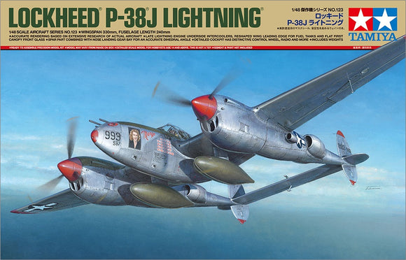 1/48 Tamiya P-38J Lightning 61123 New Version!