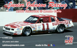 1/25 Salvinos JR Junior Johnson Racing 1986 Chevrolet Monte Carlo